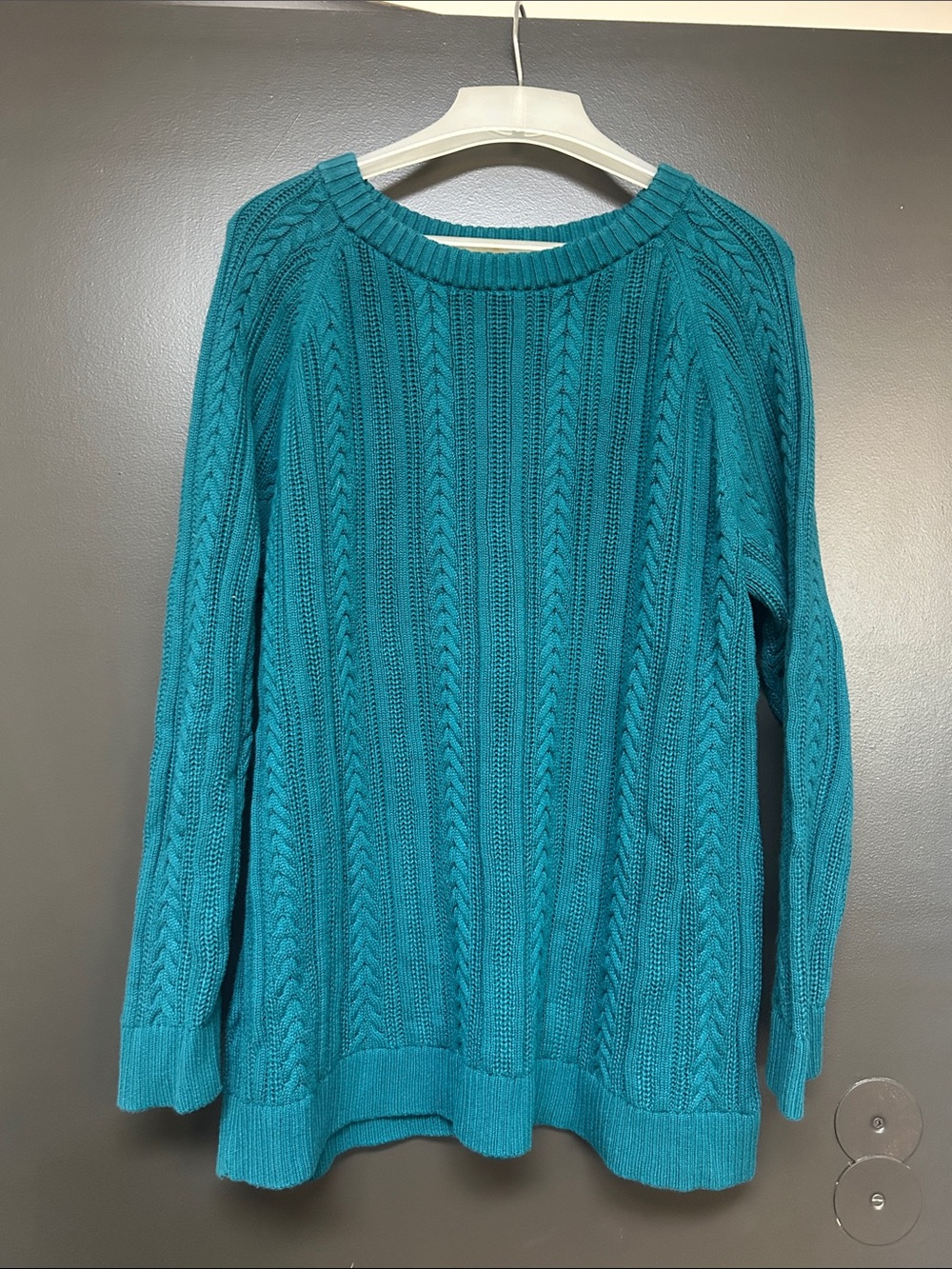 Lands End Cotton Cable-Knit Women’s Sweater